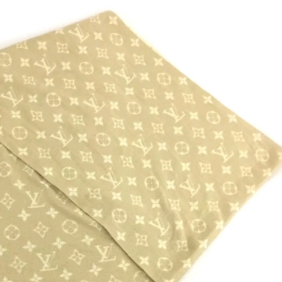 LOUIS VUITTON MONOGRAM CASHMERE SILK SCARF /A0614 - Picture 3 of 14